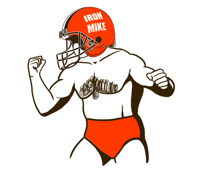 Cleveland Browns Iron Mike Sharpe Logo iron on transfers